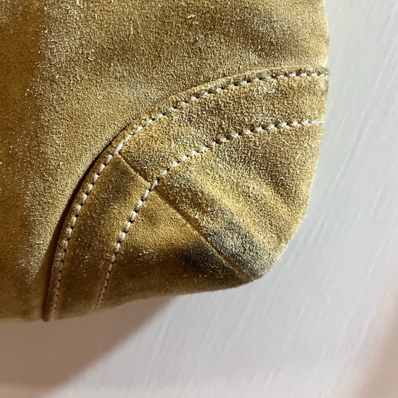 Vintage Coach Saddle Bag: Genuine Suede - Picture 4 of 16